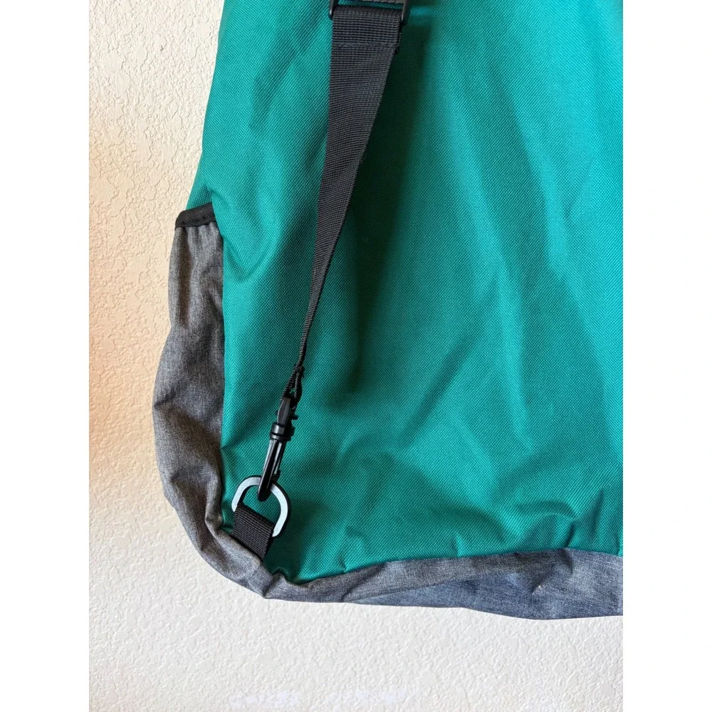 Ironman 70.3 Waco ViewSport Sling Backpack‎ Teal Gray Drawstring Gym Bag